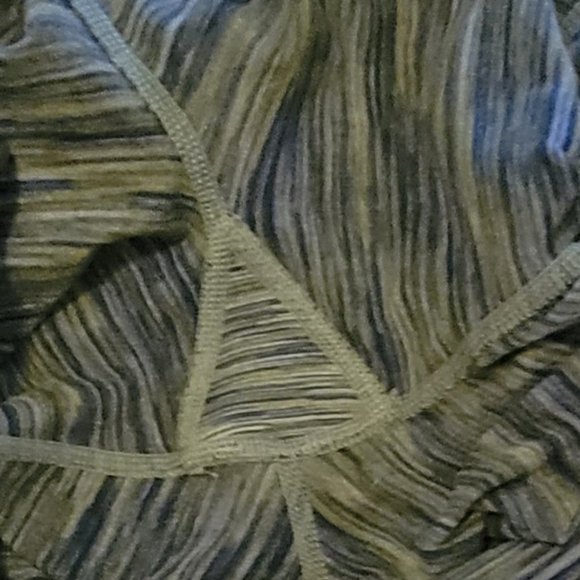 prAna Caraway Green & Blue Space Dye Sculpting Full Length Leggings Size M - Picture 11 of 12